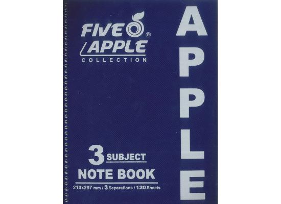 Apple Note Book A5 6 Subject